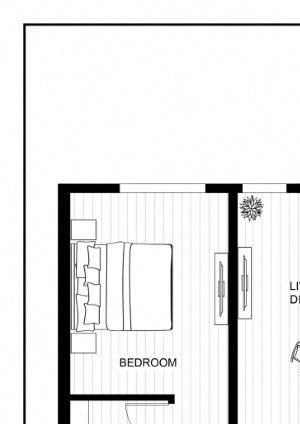 BLU Bellevue Apartments 1D 1 Floor Plan BLU Bellevue Apartments 1D 1 Floor Plan